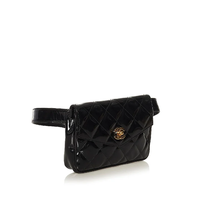 Chanel Chanel CC Patent Leather Belt Bag (Gqb22M)