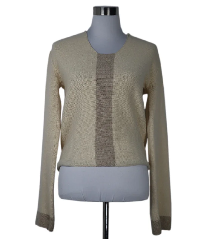 Chanel Ivory Cashmere Sweater sz 2