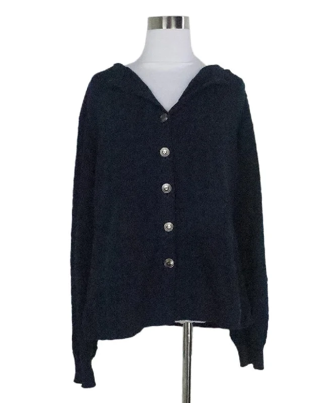 Chanel Navy Cotton Cardigan sz 12