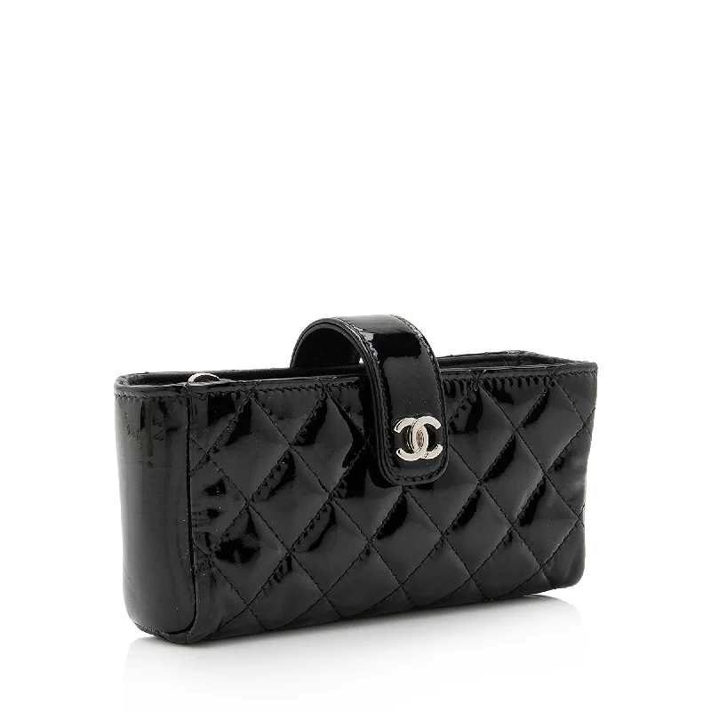 Chanel Patent Leather CC O-Mini Phone Clutch (VW0S2O)