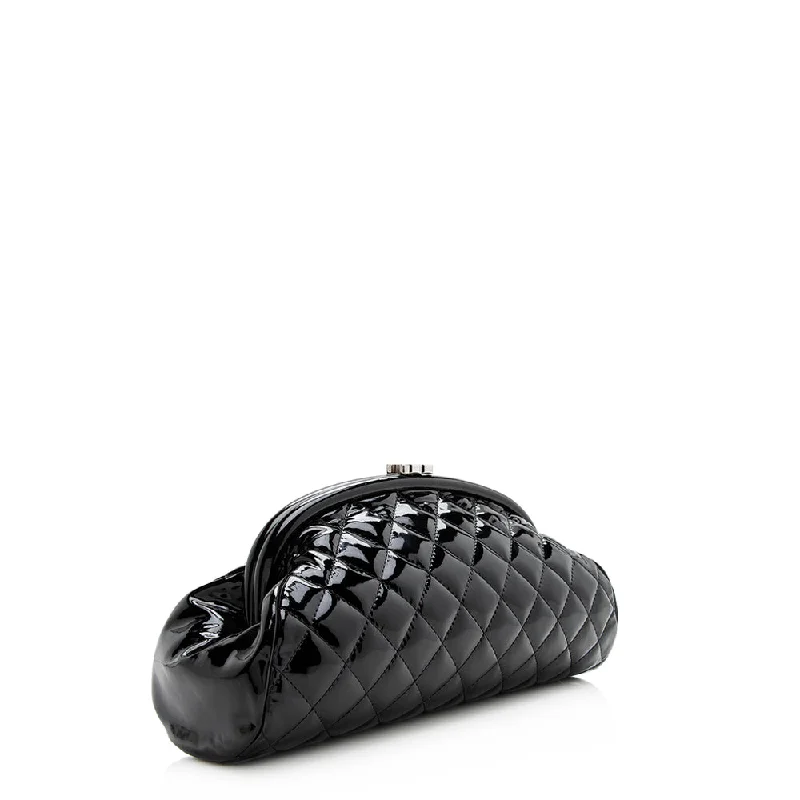 Chanel Patent Leather Timeless Clutch (20874)