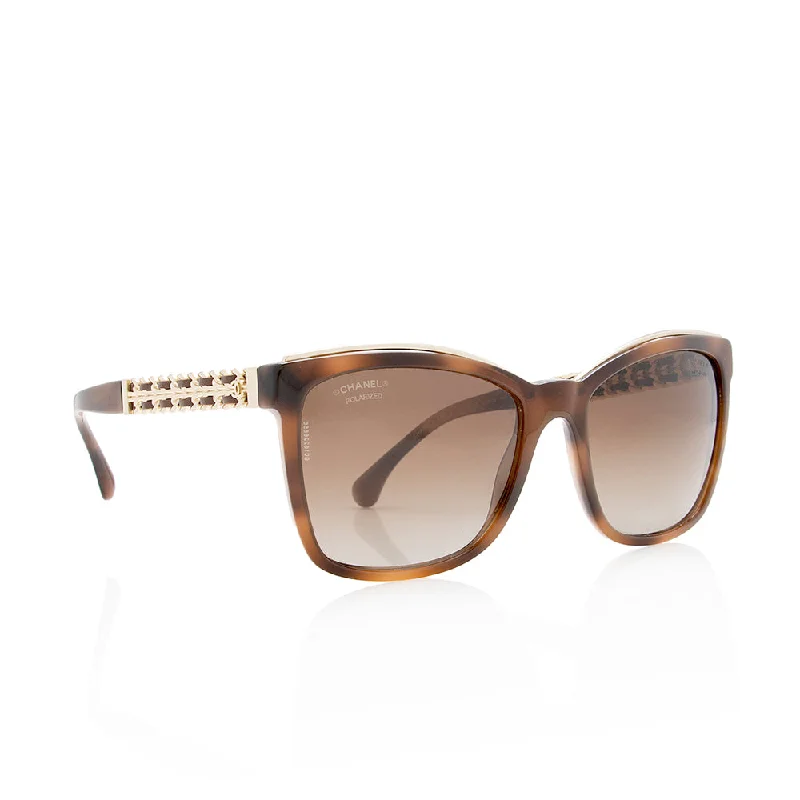 Chanel Polarized Square Chain Link Sunglasses (15200)