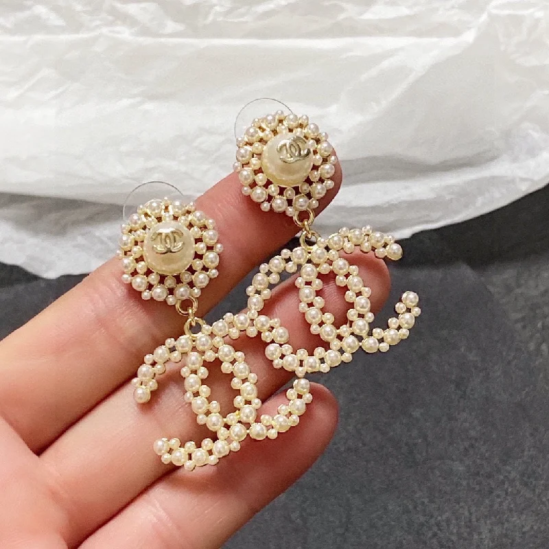 Chanel small bead earrings