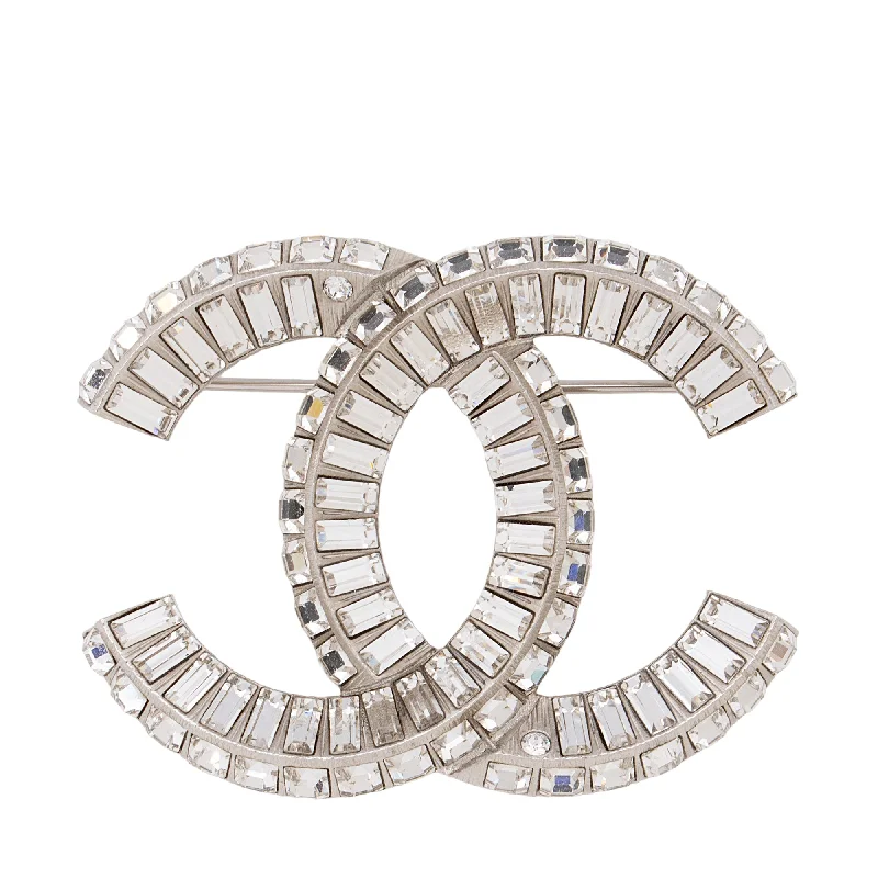 Chanel Strass Crystal CC Brooch (hag6UD)