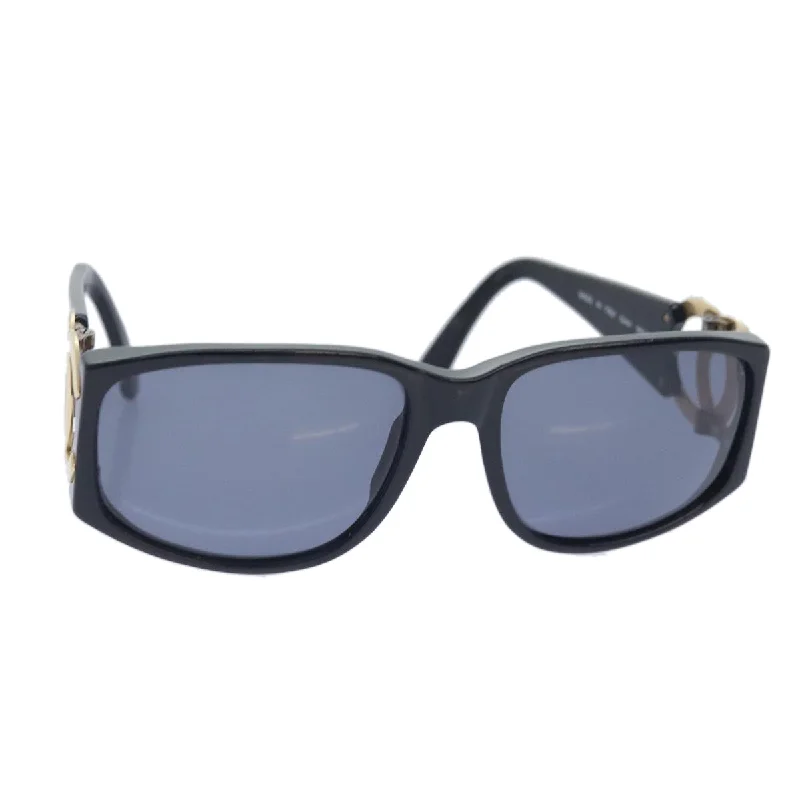 CHANEL Sunglasses Plastic Metal Black Gold CC  yk15060