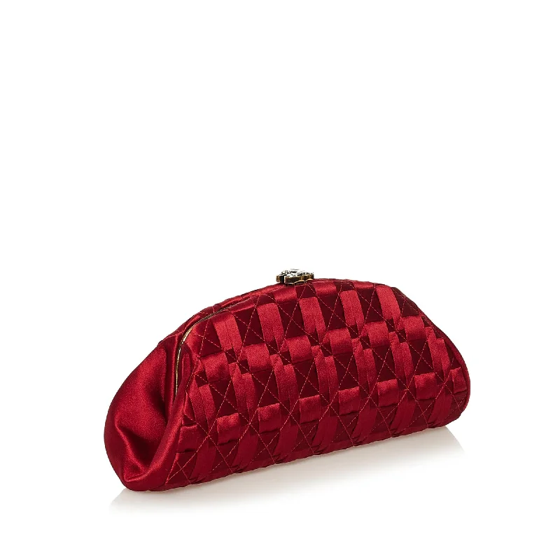 Chanel Timeless Satin Clutch (37869)