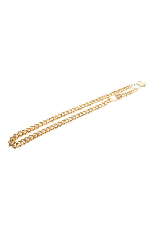 Medallion Logo Chain Belt