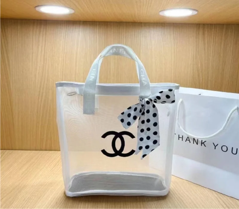 Transparent Chanel woman handbag