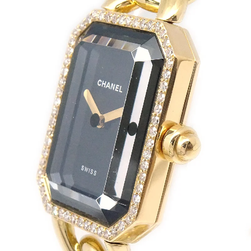 Chanel 1987 Premiere Watch 18K Diamond Bezel #L