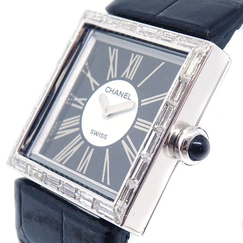 CHANEL 1989 Matelasse Watch 18KWG Diamond