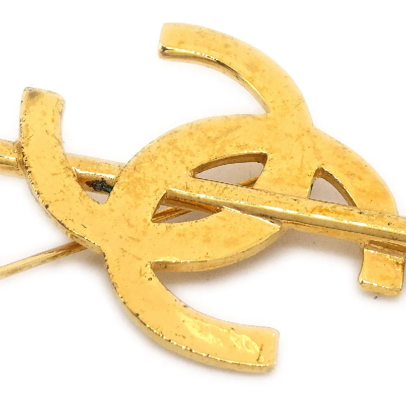 CHANEL 1993 Arrow Brooch Pin Gold 28 AK38026c