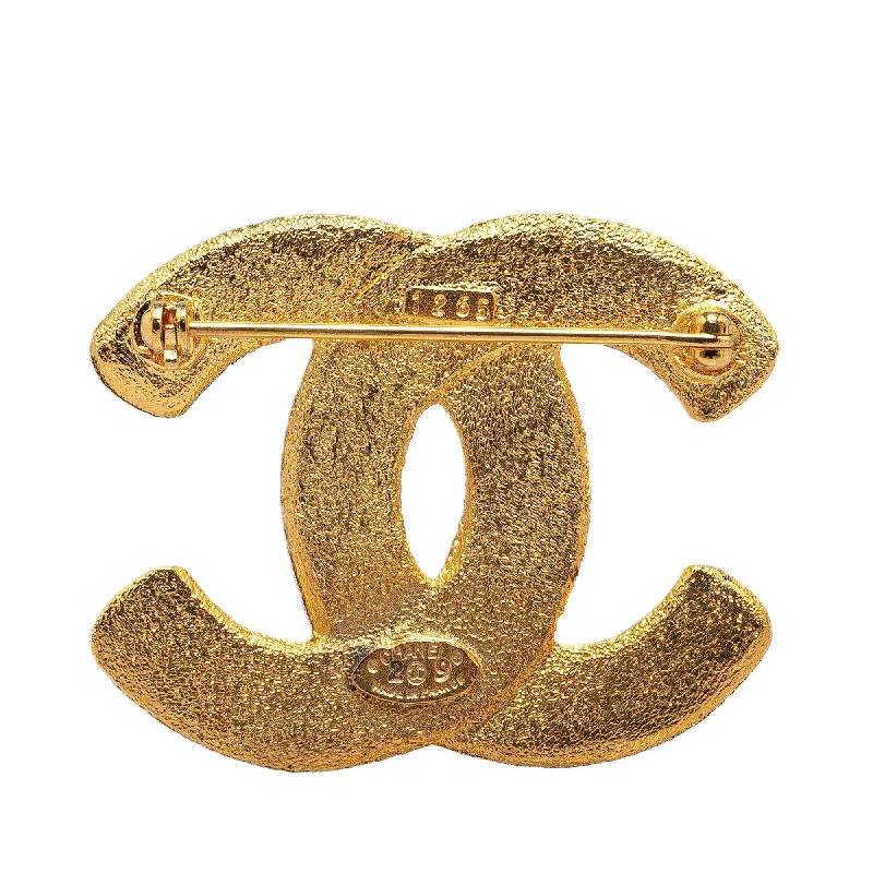 CHANEL CC Gold Plated Brooch Costume Brooch