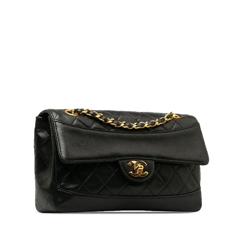 CHANEL CC Matelasse Lambskin Flap Crossbody Bag