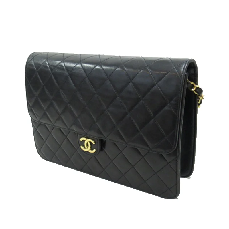 CHANEL CC Quilted Lambskin Single Flap Crossbody Bag