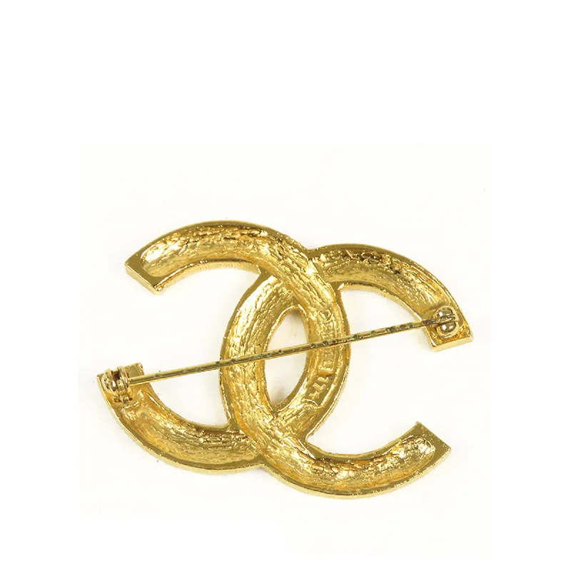 CHANEL CC Rhinestone Brooch Costume Brooch