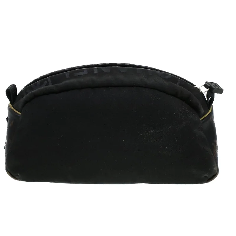 CHANEL Clutch Bag Nylon Black CC  bs5031