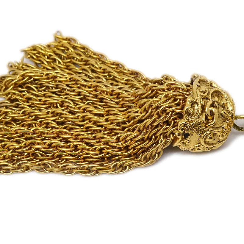 Chanel Fringe Brooch Pin Gold 93A