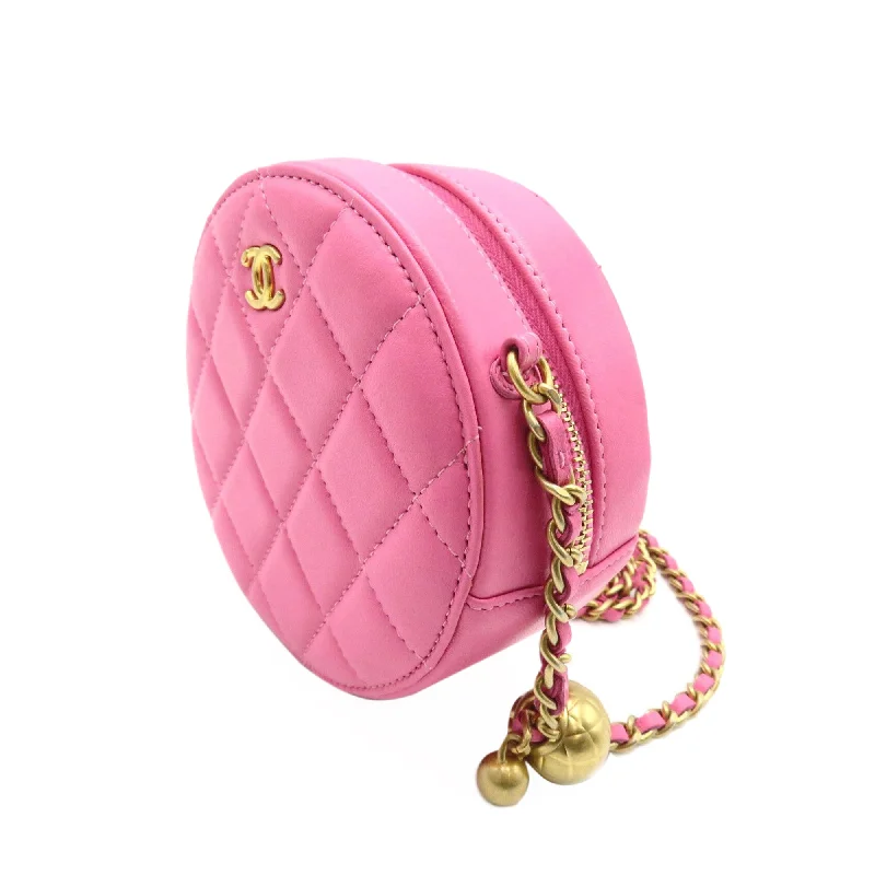 CHANEL Lambskin Round As Earth Crossbody Bag