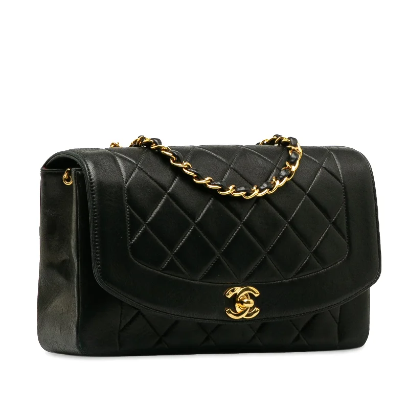 CHANEL Medium Lambskin Diana Flap Crossbody Bag