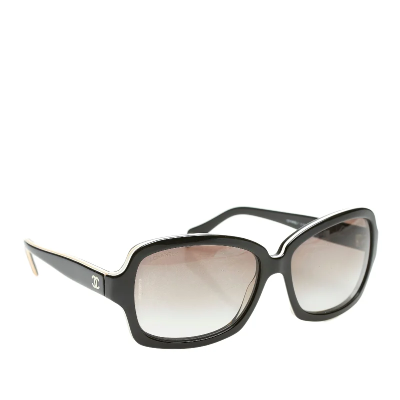 Round Tinted Sunglasses Black