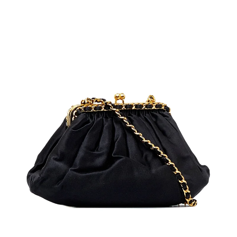 CHANEL Satin Frame Crossbody Bag