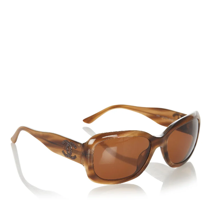 Chanel Square Tinted Sunglasses Brown